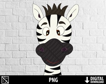 Zebra Kopf Clipart Etsy