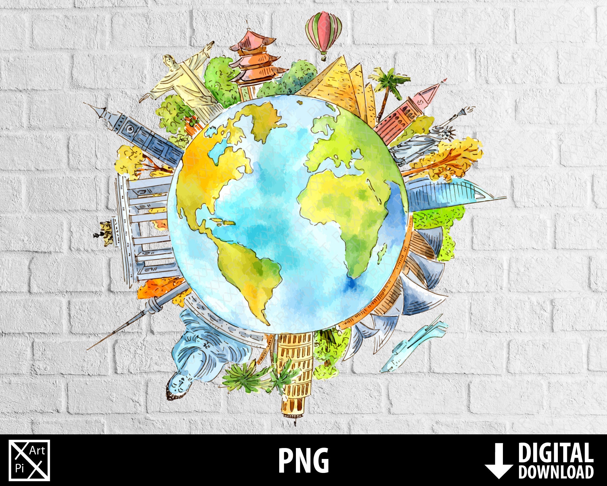 50 School Bag Clipart Travel Digital Illustrations PNG Cute 