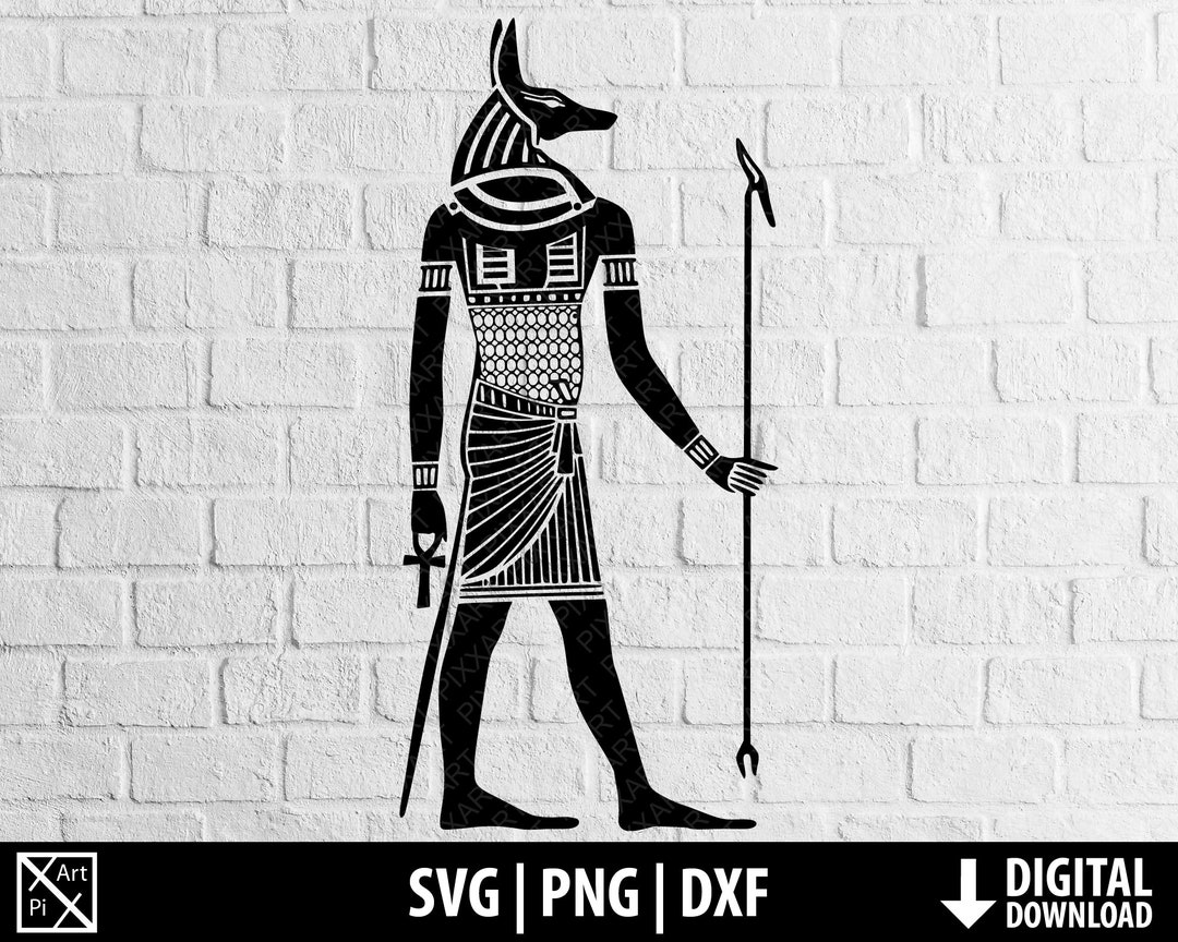 Egypt Svg, Egyptian God Svg Dxf, Anubis Clipart, Ancient Png, Printable ...