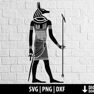 Ägypten svg, ägyptischer Gott svg dxf, Anubis Clipart, alte png, druckbare geschnittene Datei Cricut Kontur Sublimation digitaler download