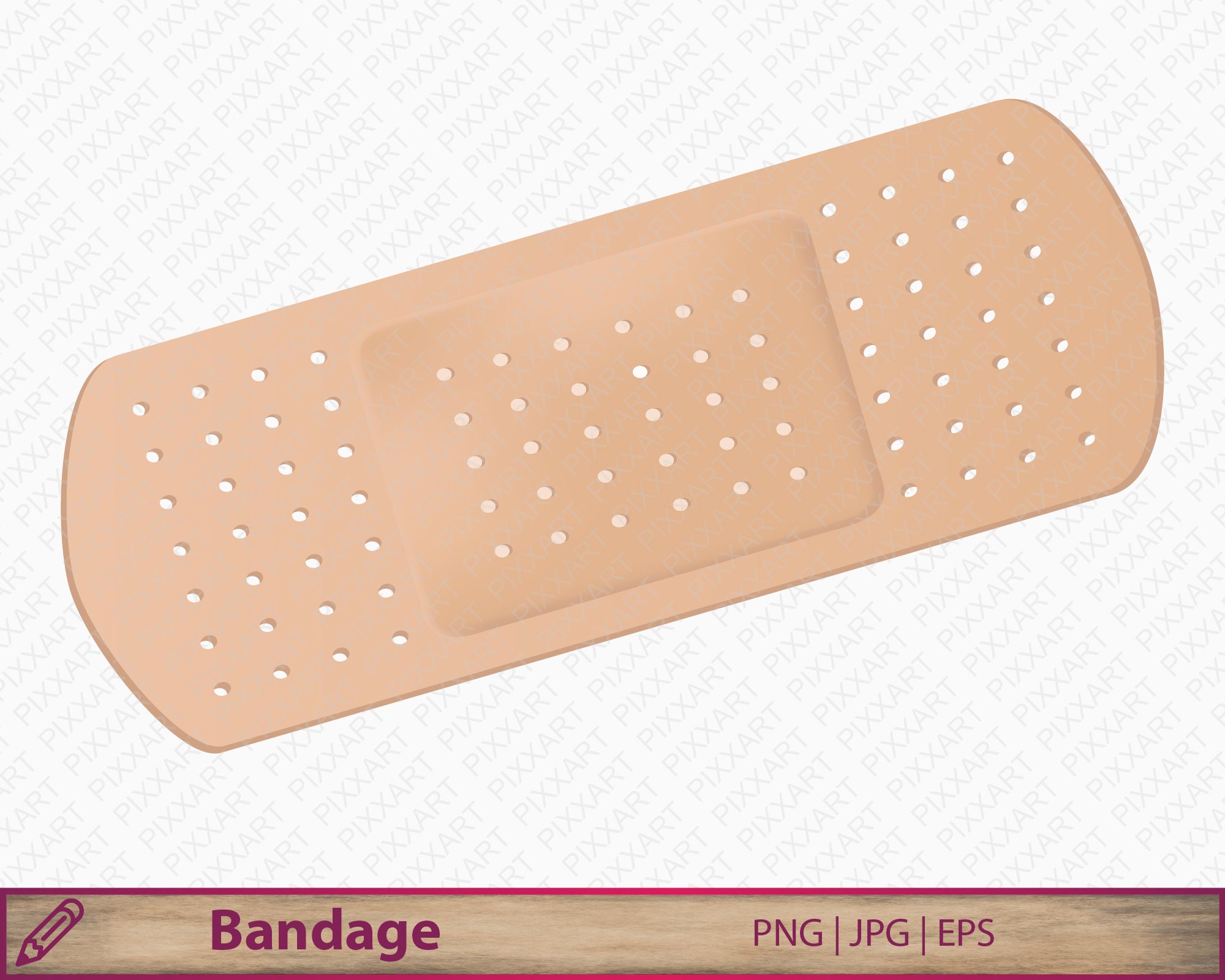 Bandage png medical clipart band aid illustration | Etsy