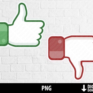 Thumbs up down png, Like dislike png clipart, ícones de mídia social para impressão, gesto com a mão sinal OK, sublimação, download digital