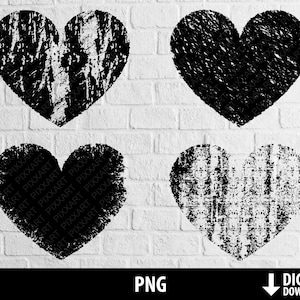 グランジハートpng、ディストレストハートフレーム背景png、印刷可能なスクラップブッキング、昇華、デジタルインスタントダウンロード、商用利用