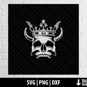 skull wearing crown Logo, skull king Sticker, Pastel cute colors,  generative ai. 24553676 PNG