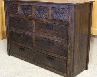 Rustic Farmhouse 10 Drawer Dresser - RF1010