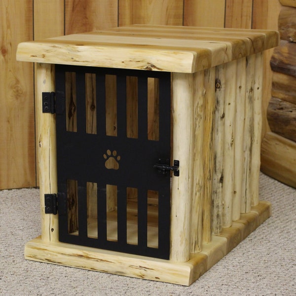 Wood Dog Crate Etsy