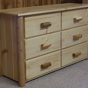 Frontier Cedar Log 6 Drawer Dresser - CF7106