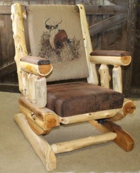 Red shed log rocker hot sale
