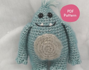 Yeti Crochet Pattern - PATTERN ONLY. Amigurumi Yeti pattern,  Sasquatch crochet pattern, Bigfoot gift