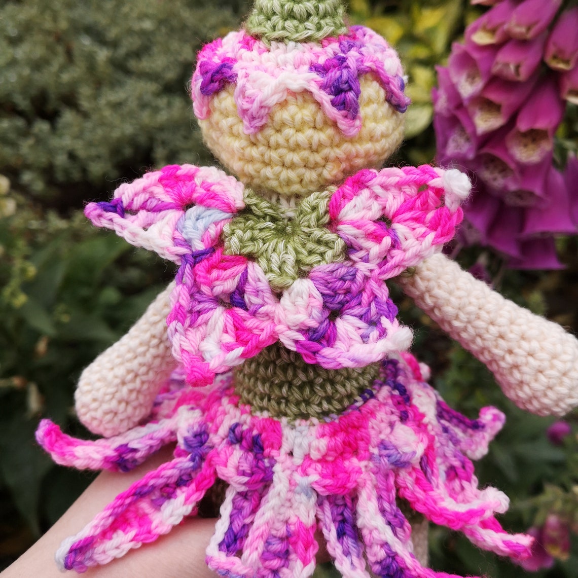 Fairy Crochet Pattern PATTERN ONLY. Amigurumi Flower Fairy Etsy
