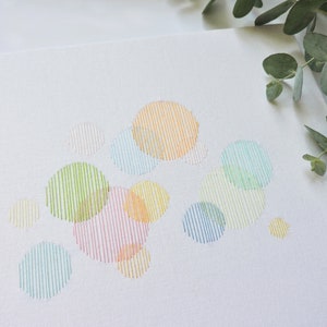 Hand Embroidered Abstract Textile Art // In Between Now & Next