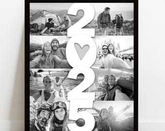 2025 Keepsake - Personalized 2025 Photo Collage – Custom 2026 Wall Art – New Year Gift DOWNLOAD