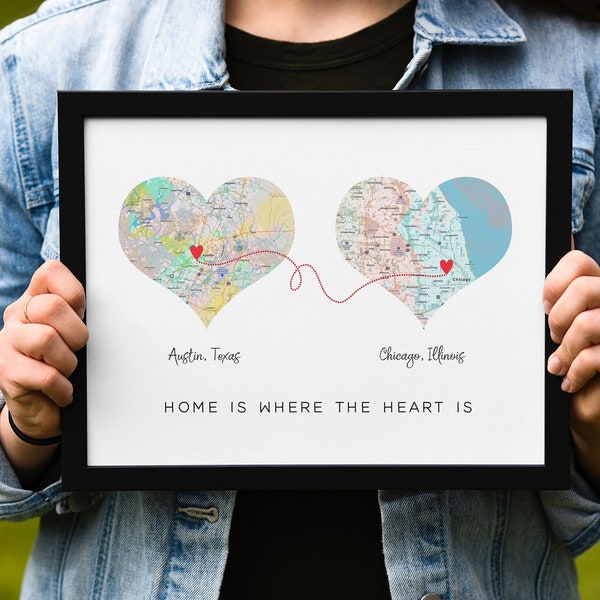 Moving gift, Moving away gift, Going away gift, Home is where the heart is, Moving friend gift, Personalized Realtor Gift, DOWNLOAD #85