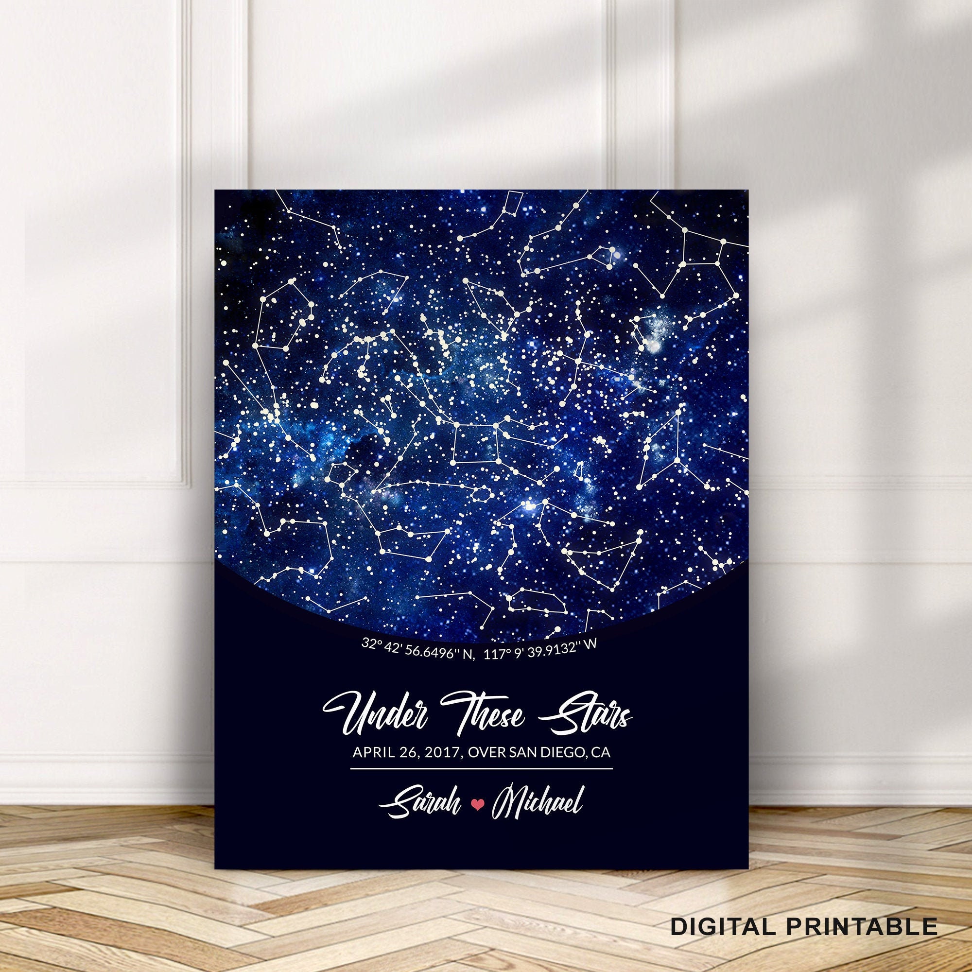 Star Map by Date Anniversary Gift - Il Fullxfull.2391312654 Eqmm