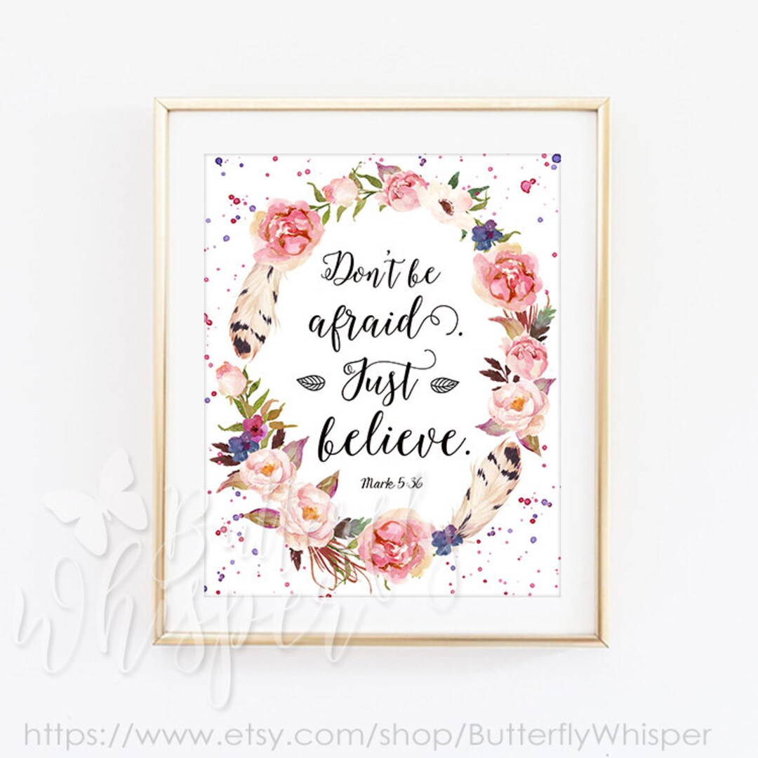 Nursery Bible Verse Printable Decor Bible Wall Art Print - Etsy