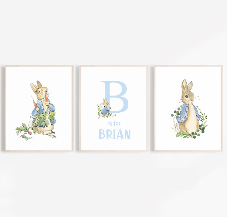 Peter Rabbit Nursery Decor Peter Rabbit Nursery Print Boy Etsy