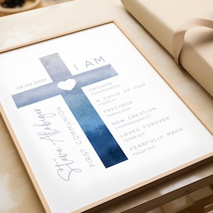 First communion gift, Christening Gift for boy, Confirmation Gift, Boy Baptism Gift, Christian Confirmation Keepsake, DOWNLOAD