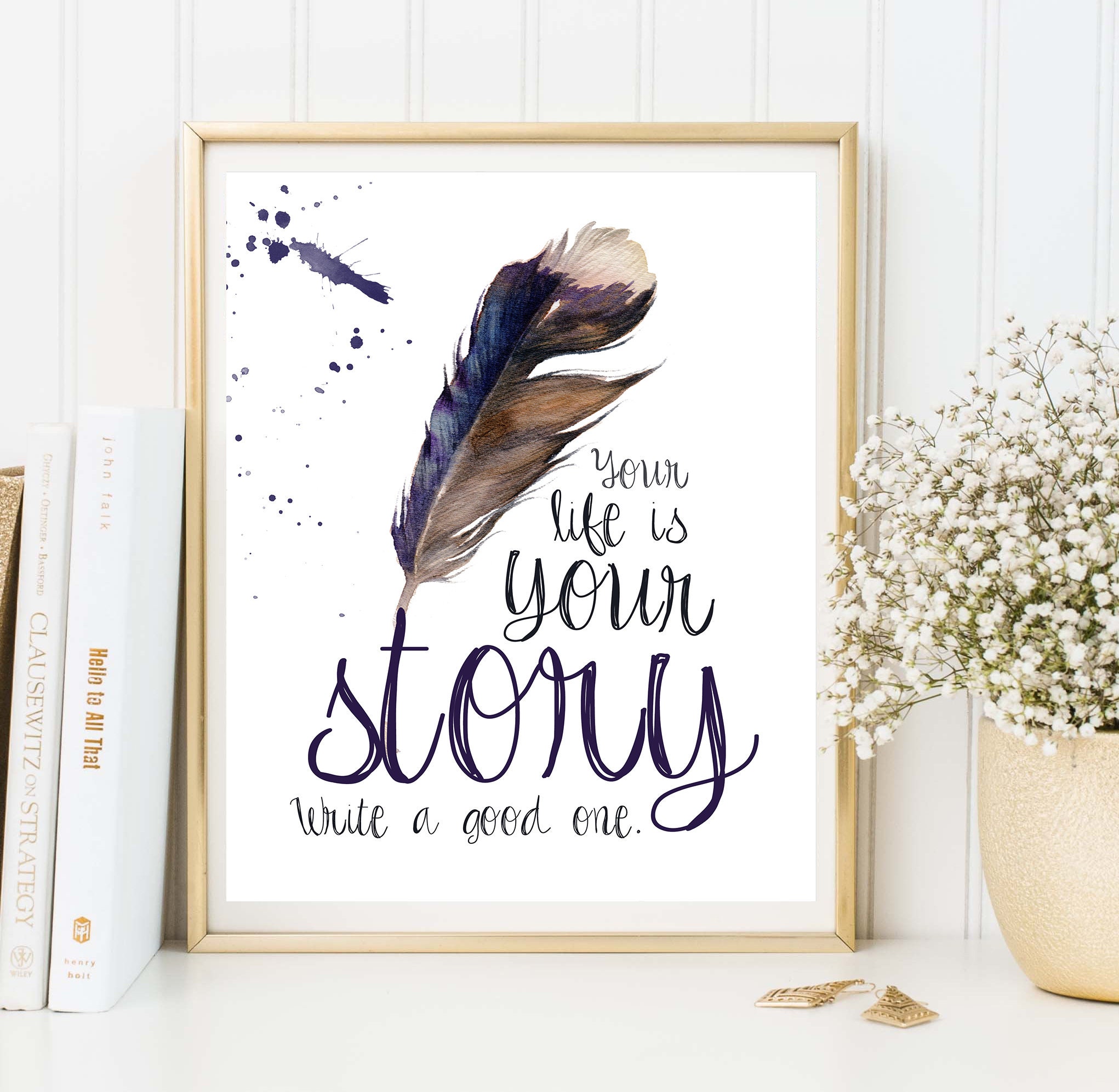 Printable inspirational art quote Teenage boy room decor | Etsy