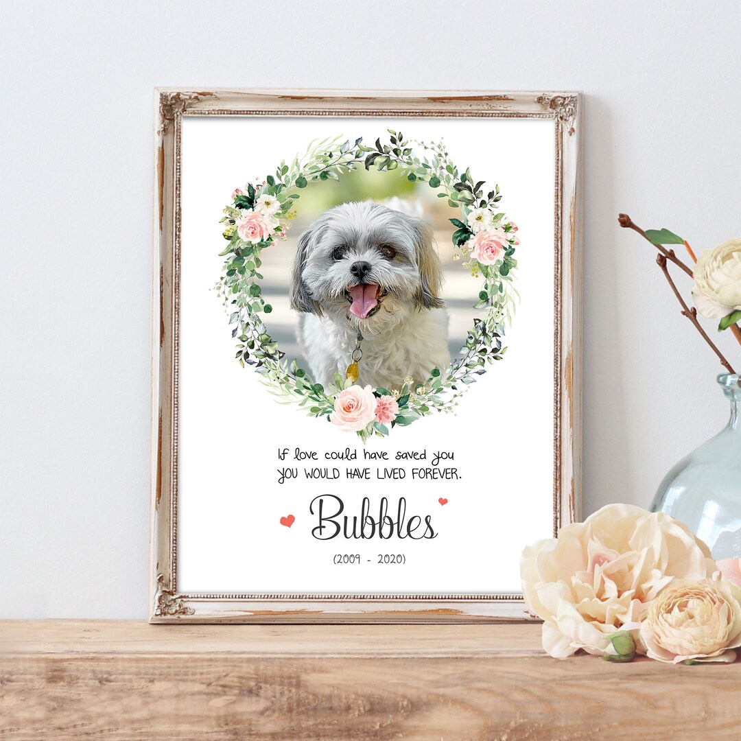 Dog Memorial Print Dead Dog Gift Dog Remembrance Gift Dog Etsy
