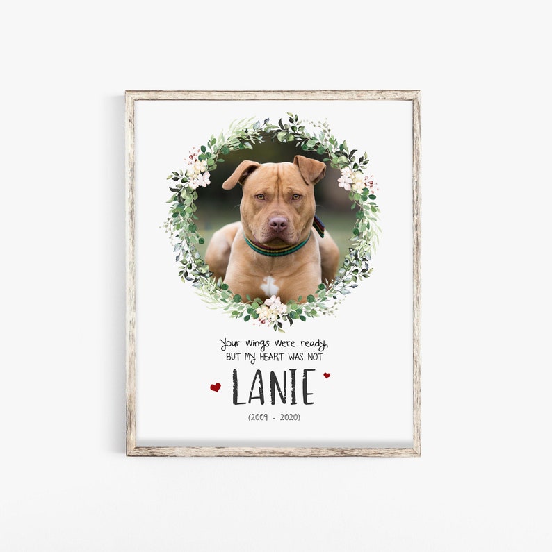 Dog Memorial Gift Dead Dog Gift Dog Remembrance Print Dog Etsy