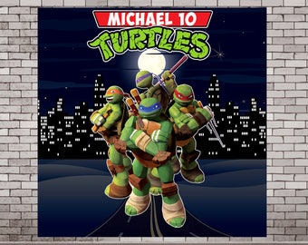 Ninja turtle banner | Etsy