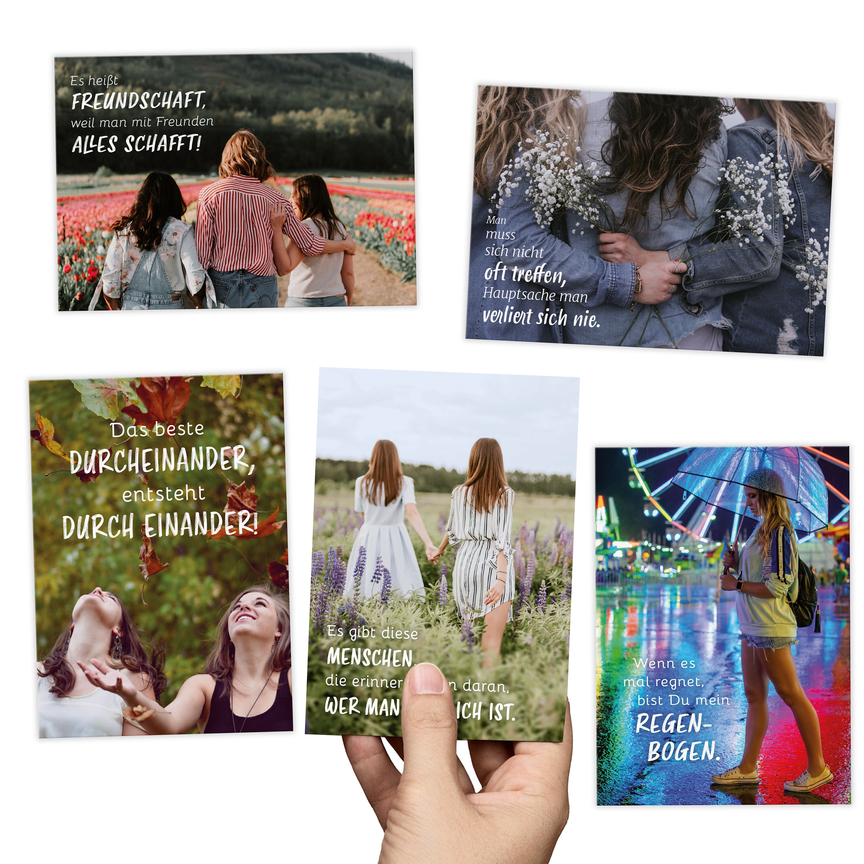 20 Postkarten Set FREUNDSCHAFT Jede Postkarte ein Spruch Etsy 日本