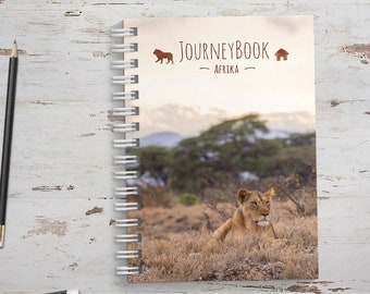 Reisetagebuch für Afrika - Abschiedsgeschenk für Reise oder zum selber schreiben, mit spannenden Aufgaben - JourneyBook