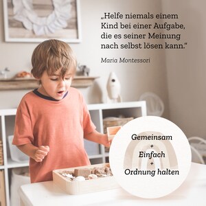 12 Kindgerechte Aufkleber: Ordnung und Organisation im Kleiderschrank nach Montessori für Babykleidung / Kinderkleidung für Jungen & Mädchen Bild 5