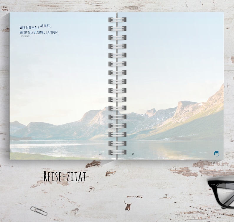 Skandinavien Reisetagebuch Abschiedsgeschenk für Reise oder zum selber schreiben, mit spannenden Aufgaben JourneyBook image 3