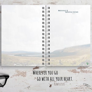 Reisetagebuch Irland Abschiedsgeschenk für Reise oder zum selber schreiben, mit spannenden Aufgaben JourneyBook Bild 7