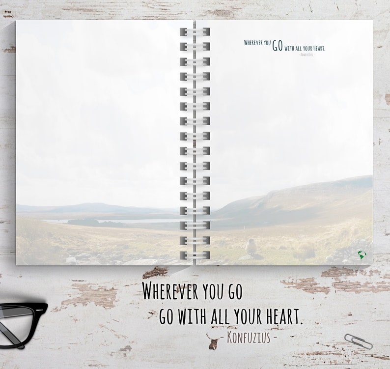 Reisetagebuch Irland Abschiedsgeschenk für Reise oder zum selber schreiben, mit spannenden Aufgaben JourneyBook Bild 7