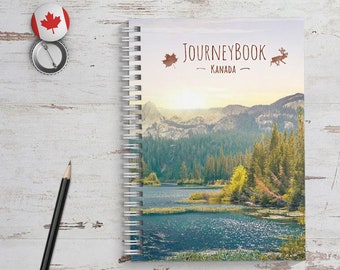 Kanada Reisetagebuch - Abschiedsgeschenk für Reise oder zum selber schreiben, mit spannenden Aufgaben - JourneyBook