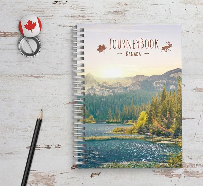 Kanada Reisetagebuch Abschiedsgeschenk für Reise oder zum selber schreiben, mit spannenden Aufgaben JourneyBook image 1