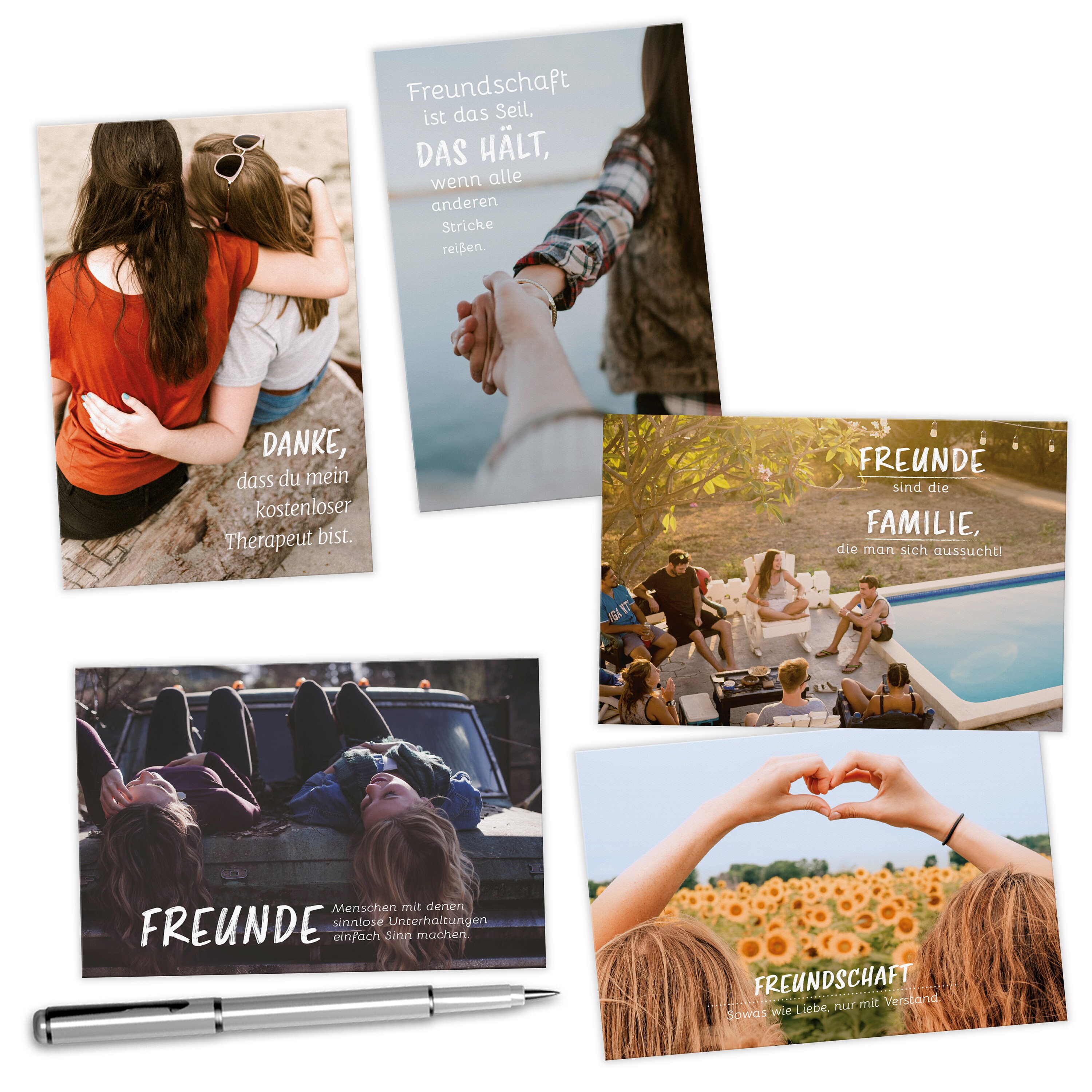 20 Postkarten Set FREUNDSCHAFT Jede Postkarte ein Spruch Etsy 日本