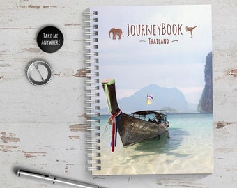 Thailand Reisetagebuch - Abschiedsgeschenk für Reise oder zum selber schreiben, mit spannenden Aufgaben - JourneyBook