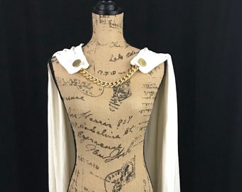 Mantello bianco crema o costume adulto o Cosplay