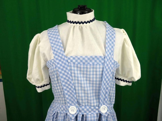 blue and white checkered dress dorothy