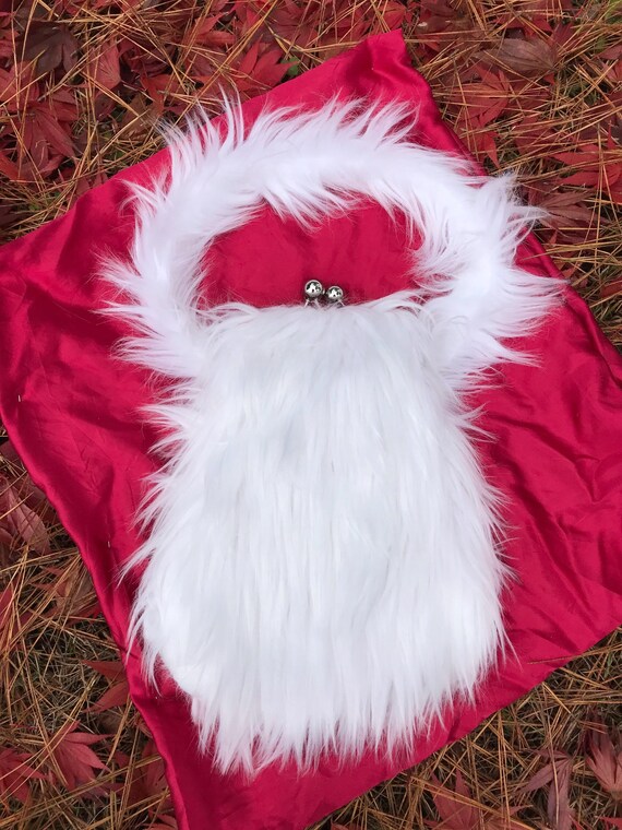 Borsa a mano o borsetta in finta pelliccia ispirata alla dalmata