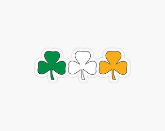 Celtic Shamrock vinyl sticker decal Irish lucky trinity catholic Boston Dublin