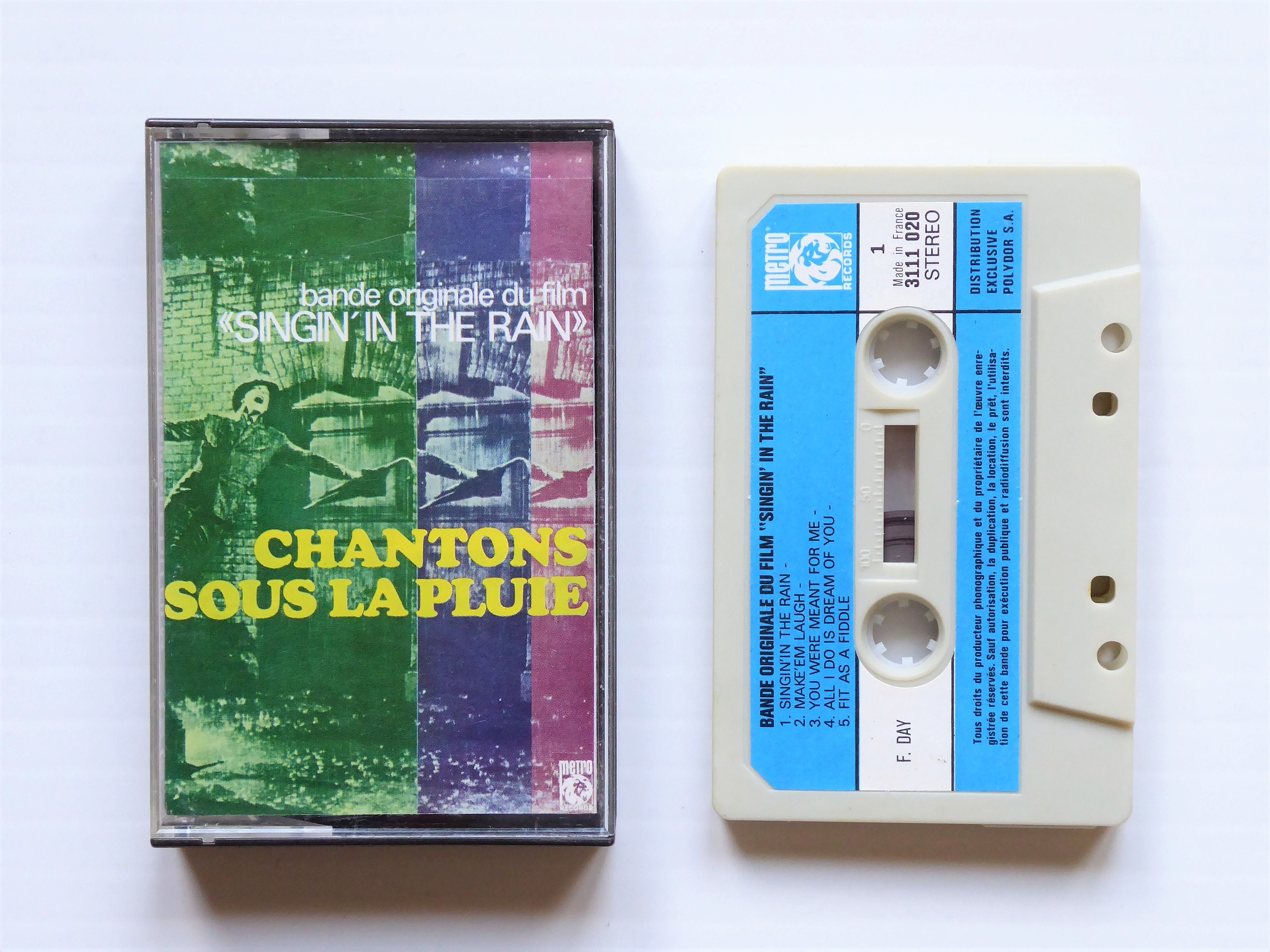 Vintage 1972 French Cassette Audio Tape Original Soundtrack Etsy UK