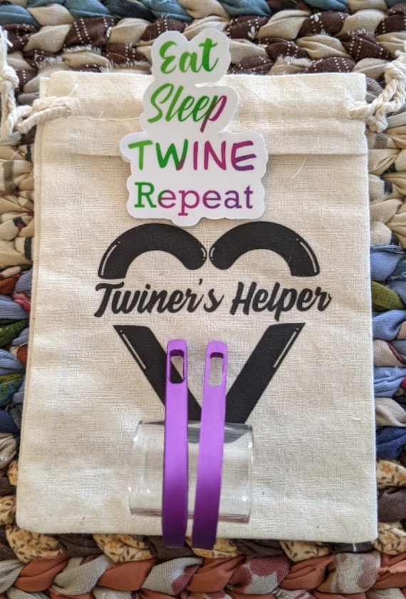 Twiner's Helper Twining Needle Set, Anodized Aluminum, Twined Rug Needles