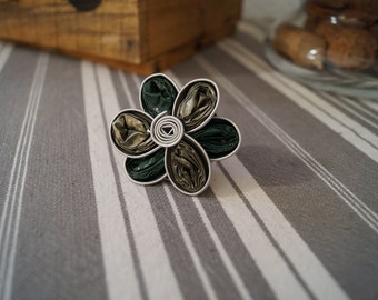 Nespresso ring small green flower