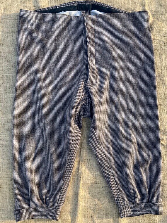 XL dogtooth tweed breeches plus fours 42” waist