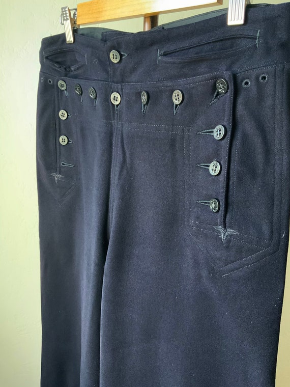 1970’s US coast guard crackerjack wool uniform tro