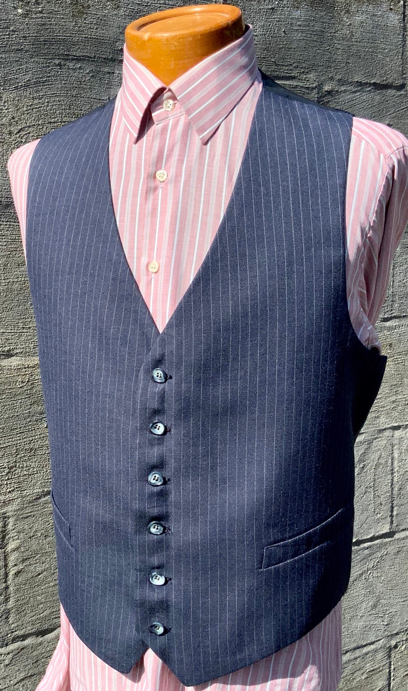 navy pinstripe waistcoat navy pinstripe waistcoat