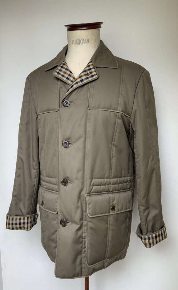 Aquascutum quilted cotton coat