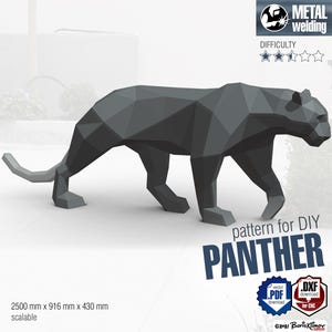 Panther Welding Project: DIY Metal Sculpture Plans (Digital Download)