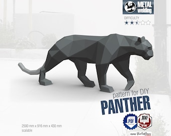 Panther Welding Project: DIY Metal Sculpture Plans (Digital Download)
