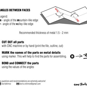 Eagle DIY metal welding low poly 3d model digital pattern. pdf assembly scheme, dxf. CNC cut imagem 5