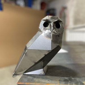 Owl sitting Weld it yourself with Digital plan for metal. Set of digital files include: .pdf scheme, .dxf CNC cutting. image 9